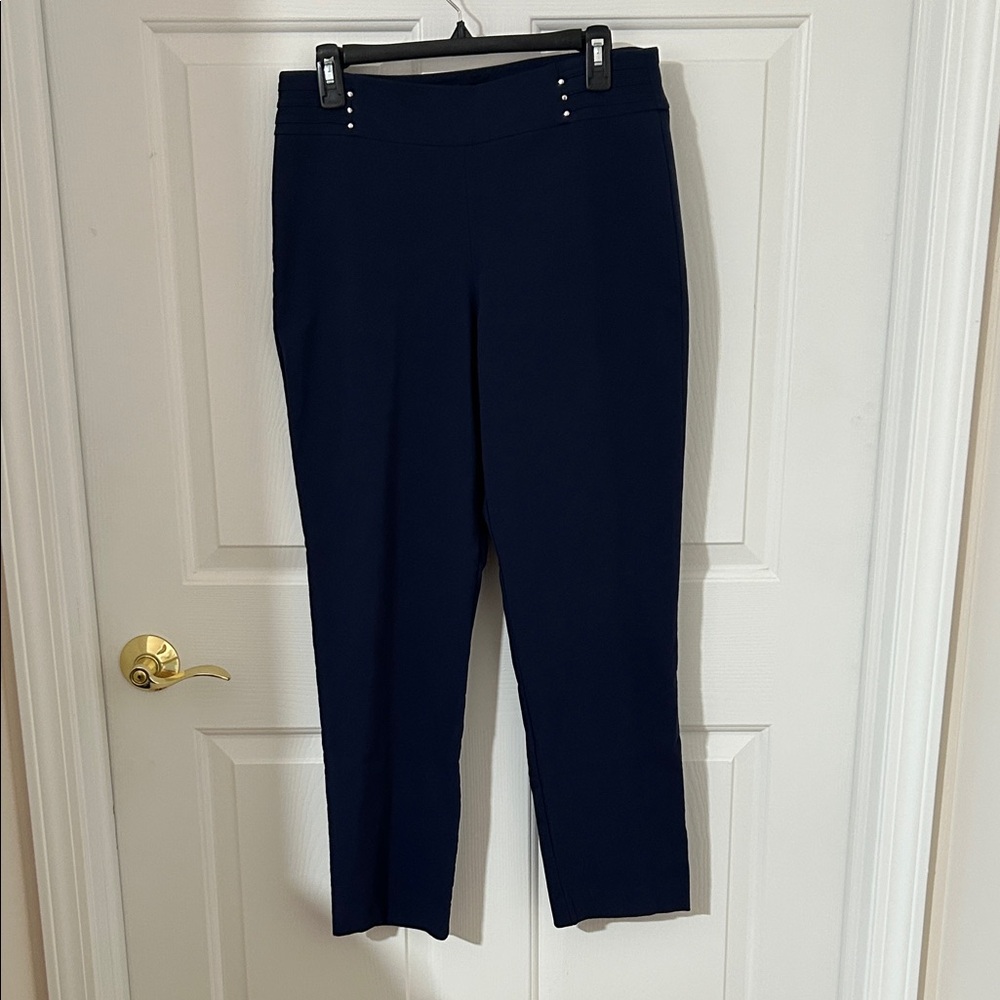 JM Collection Elegant Navy Women's Pants